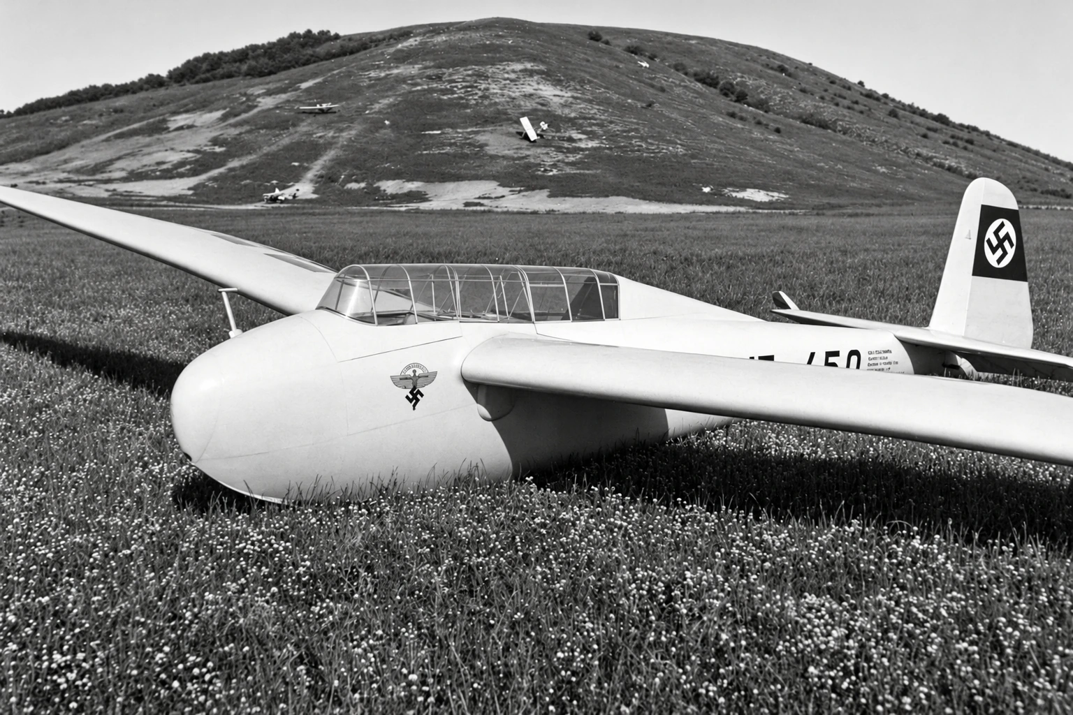 Vetroň Kranich II na Spitzerbergu