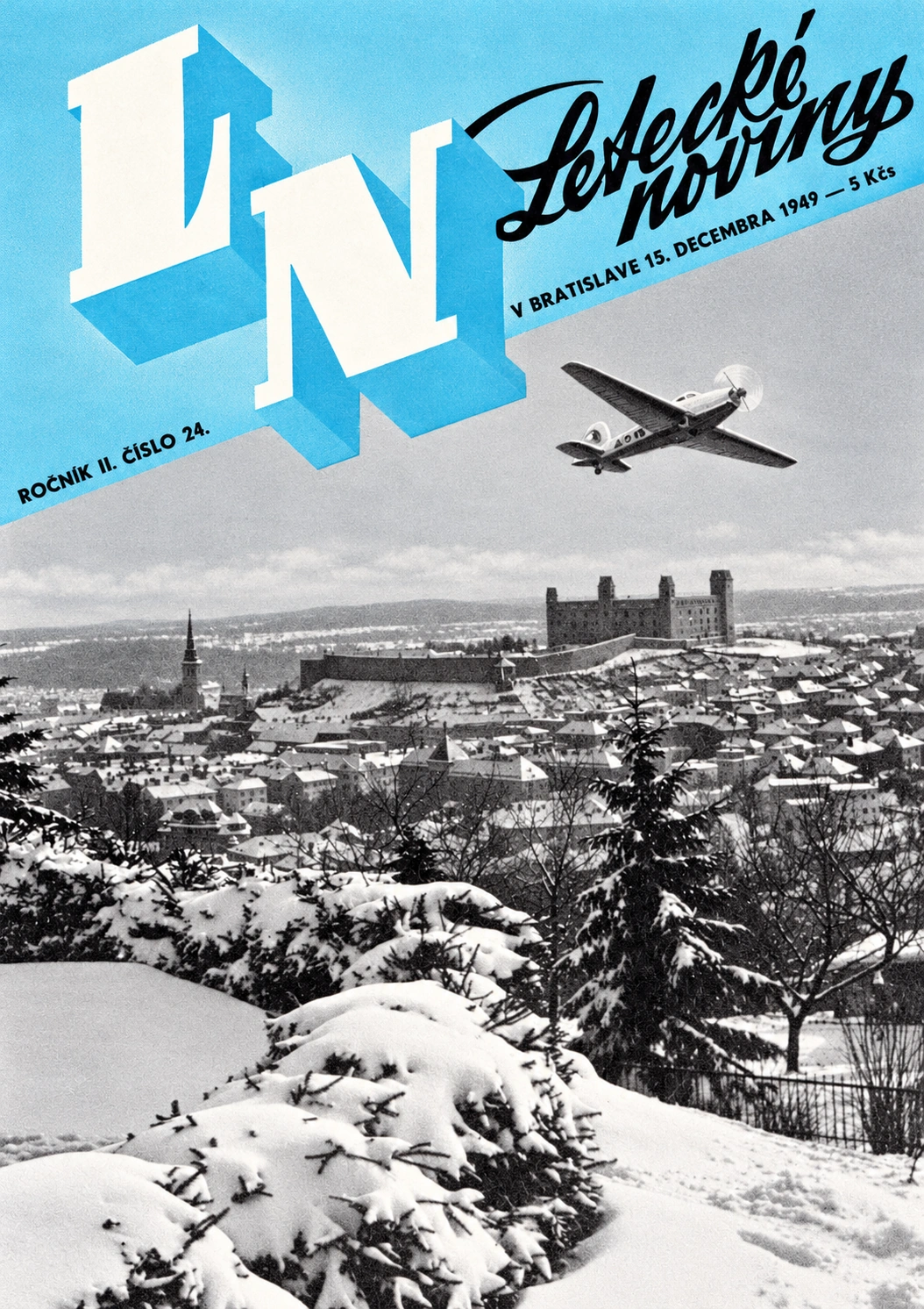 Letecké noviny – 15. decembra 1949, ročník II, číslo 24