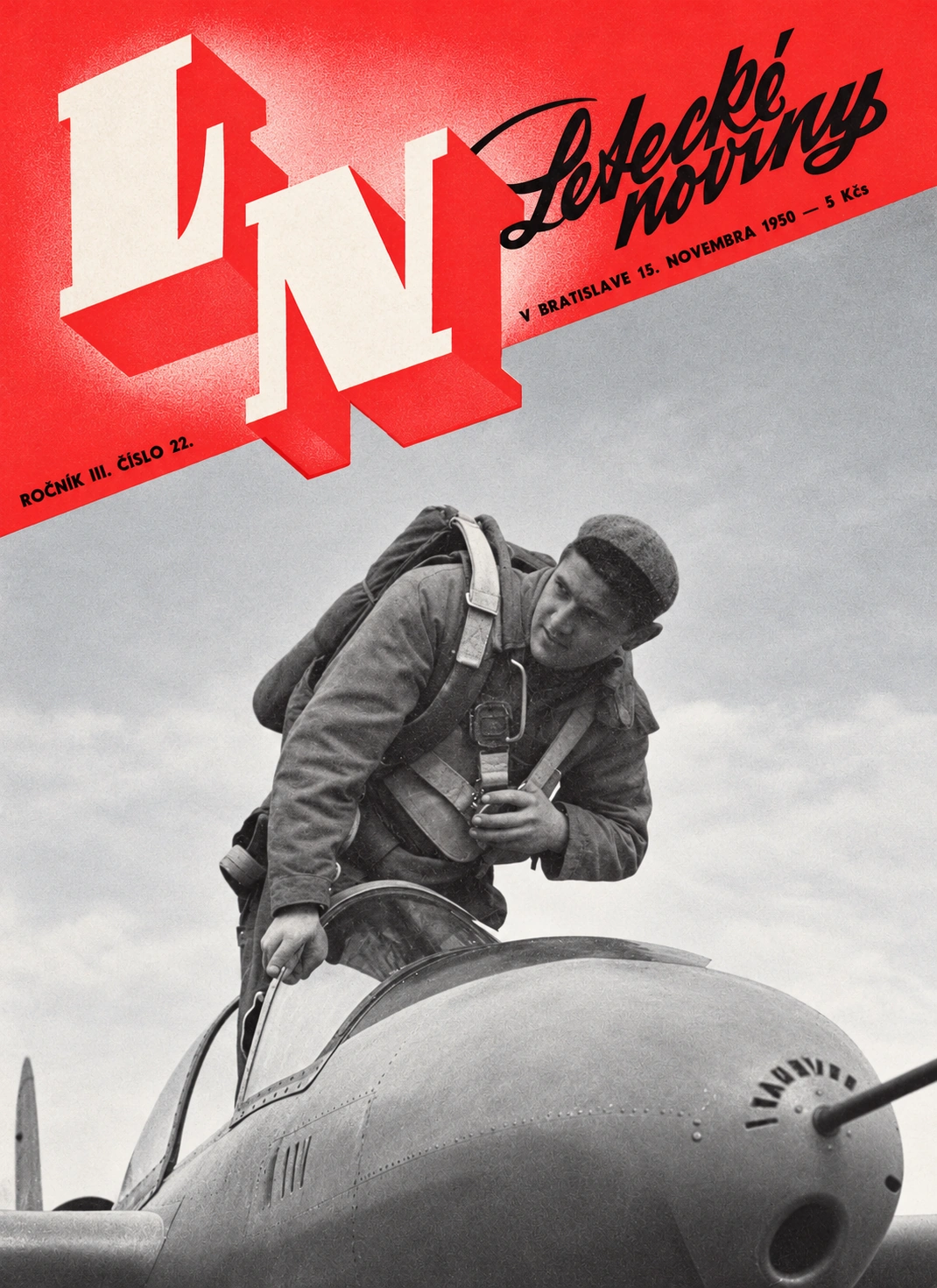 Letecké noviny – 15. novembra 1950, ročník III, číslo 22