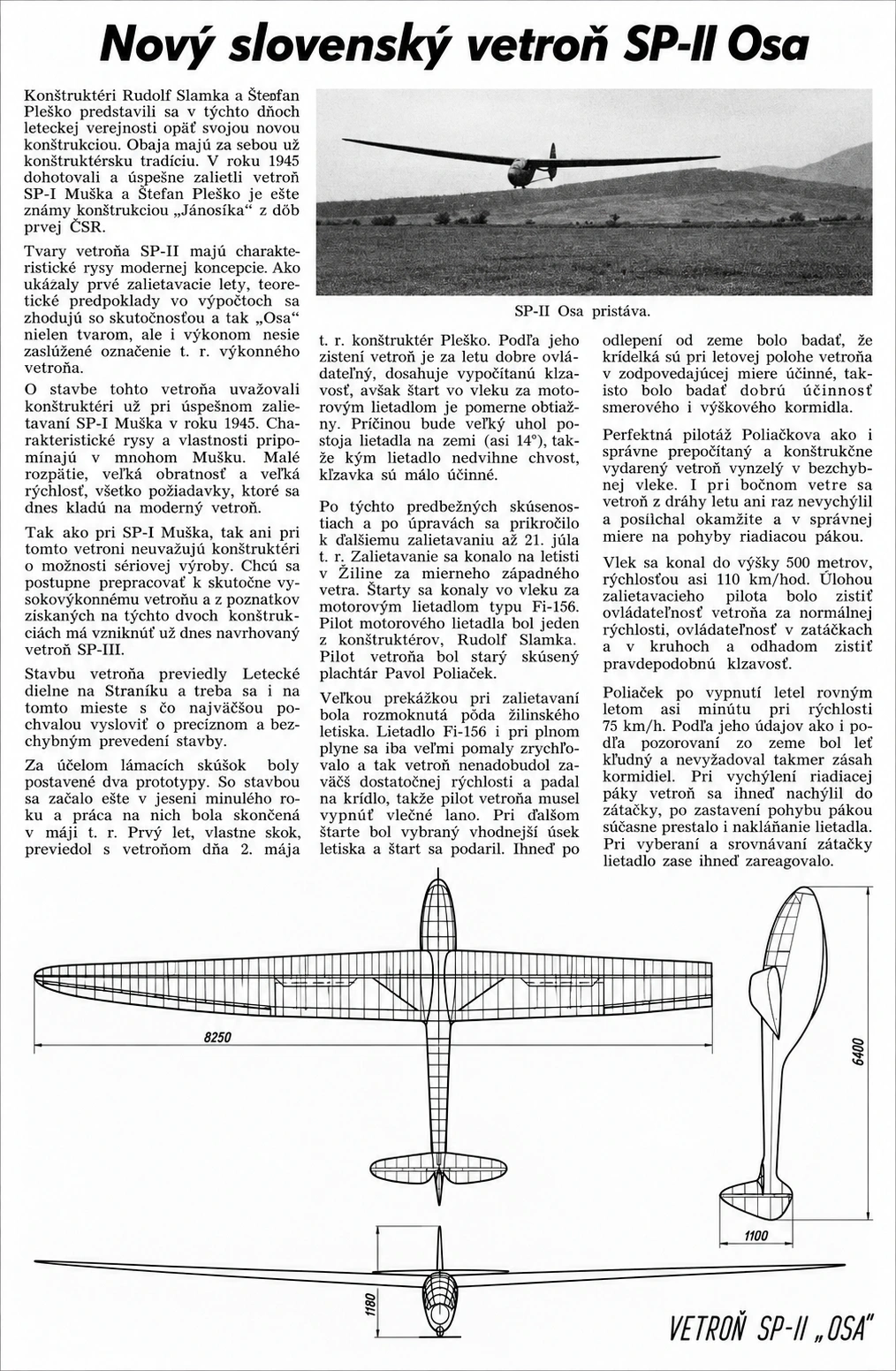SP-II Osa – prvý diel článku